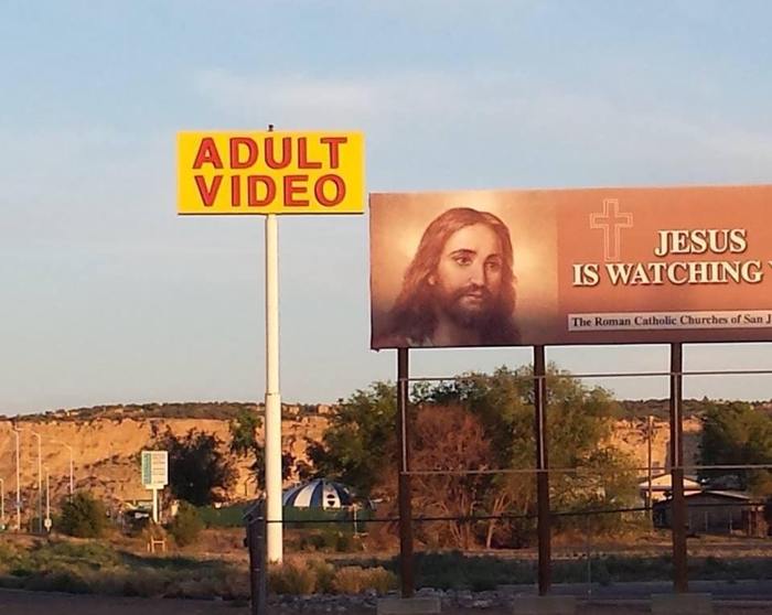 Movies for adults....Jesus is watching.. - Funny, The photo, Atheism, From the network, Reddit