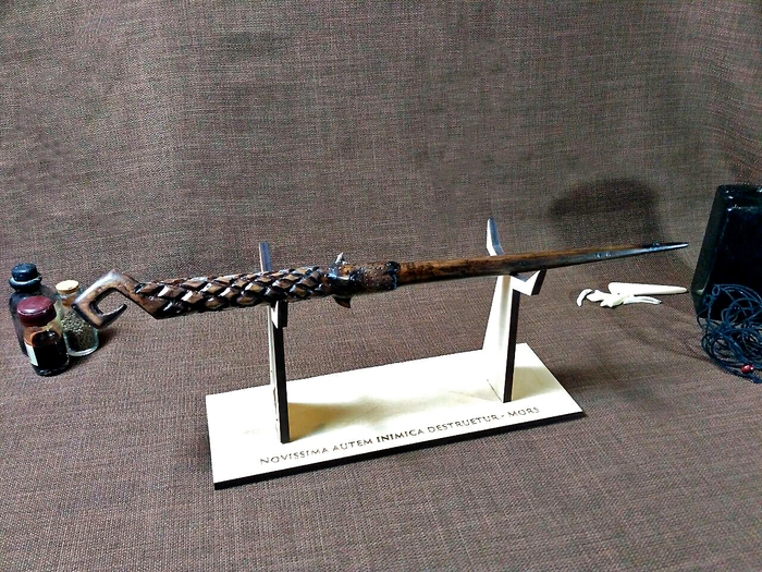 Death Eater's Wand - Potter addicts, Joanne Rowling, With your own hands, Harry Potter, My, Tree, Longpost, Magic wand