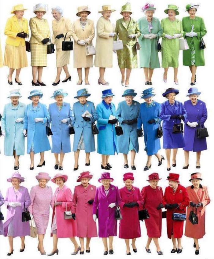 Pantone 2.0 color model - Images, Humor, England, Queen