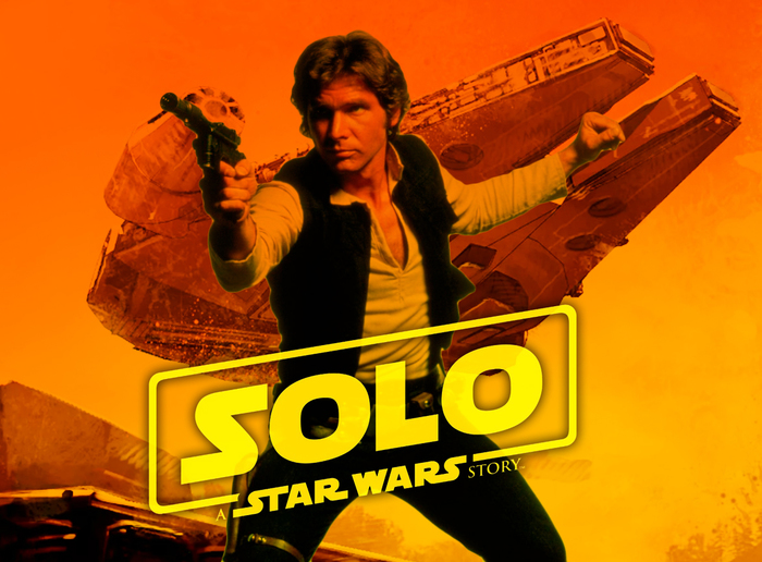 Old Solo in a new style - My, Harrison Ford, Han Solo, Star Wars, Movies, , Poster, Cinema