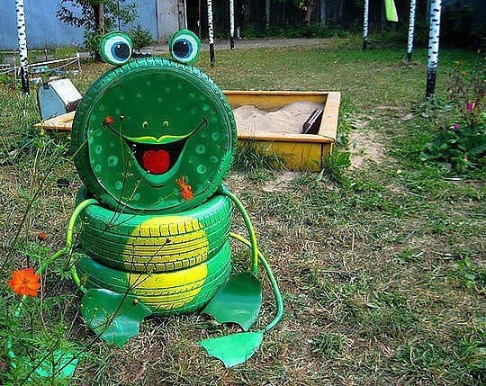 From tires - Dacha, Tires, Entertainment, Longpost