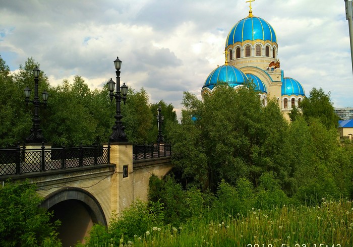 Temple of the Life-Giving Trinity in Orekhovo-Borisovo in memory of the millennium of the Baptism of Russia - Longpost, Moscow, Beautiful view, , Temple, Orekhovo-Borisovo