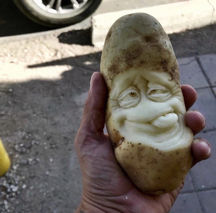 funny potato post - Food, Longpost, Roast potatoes, Unusual, Potato