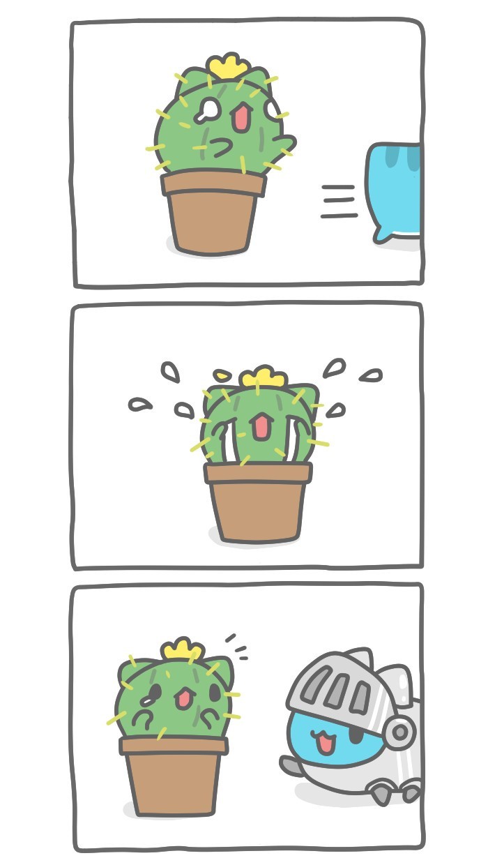 Cactus - Bugcat-Capoo, Defective cat, cat, Comics, Cactus, Longpost