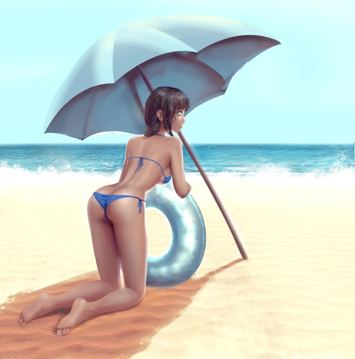 Olya don't stand like that, otherwise you'll get used to it) - Endless summer, Visual novel, Olga Dmitrievna, Art, 