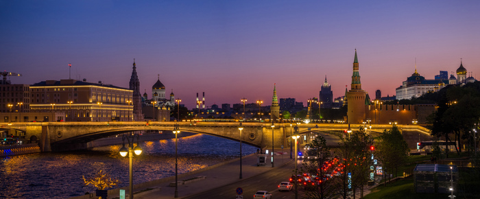 Moscow panoramic - My, Moscow, The photo, Панорама, Moscow at night, Longpost, Town