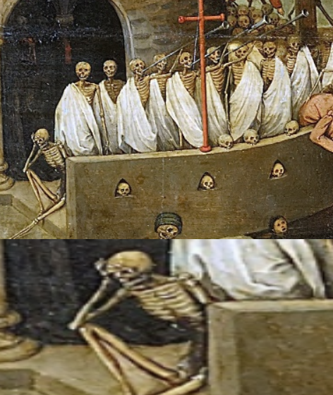 When you already want to go home, but your friends keep hanging out - Suffering middle ages, Skeleton