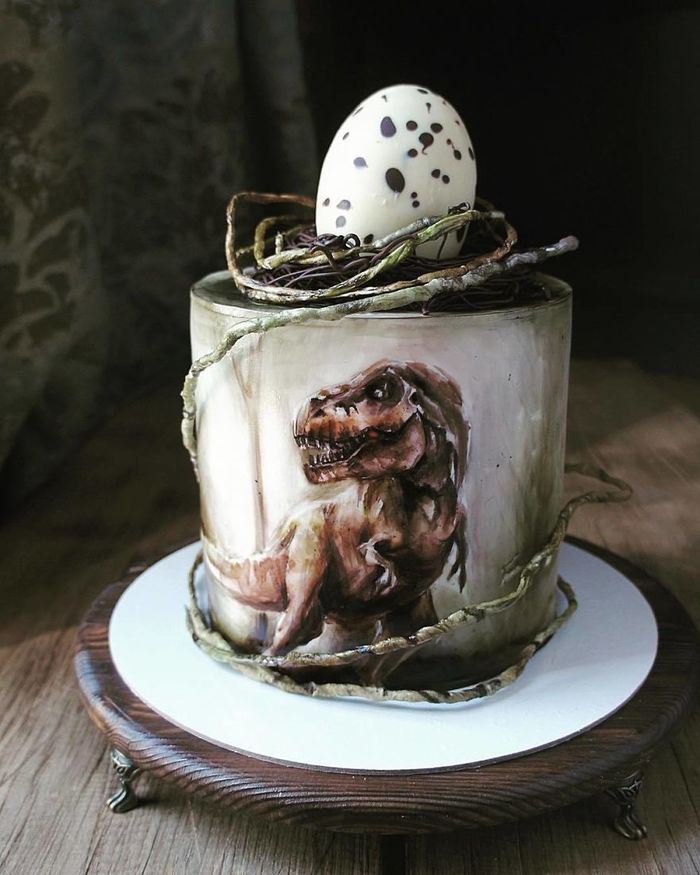 Cakes that will take your breath away - Art, Cake, Longpost, The photo, Dinosaurs, The Dragon