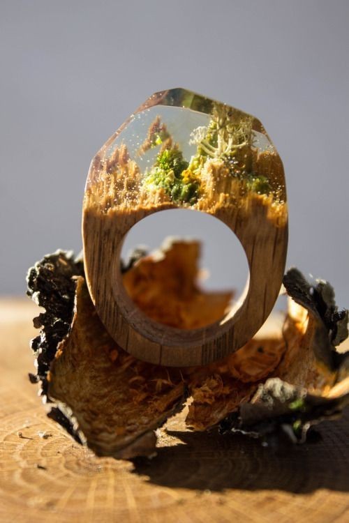 Epoxy ring. - Ring, Epoxy resin, Decoration, Tree, Longpost