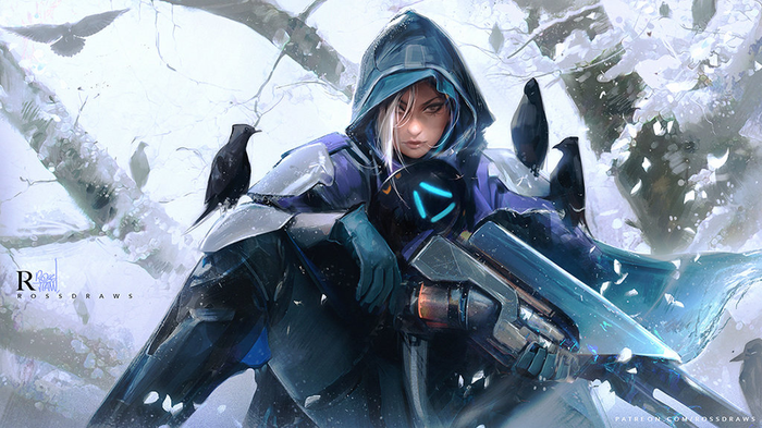 Anaby rossdraws , , Overwatch, Blizzard, Ana Amari, Rossdraws