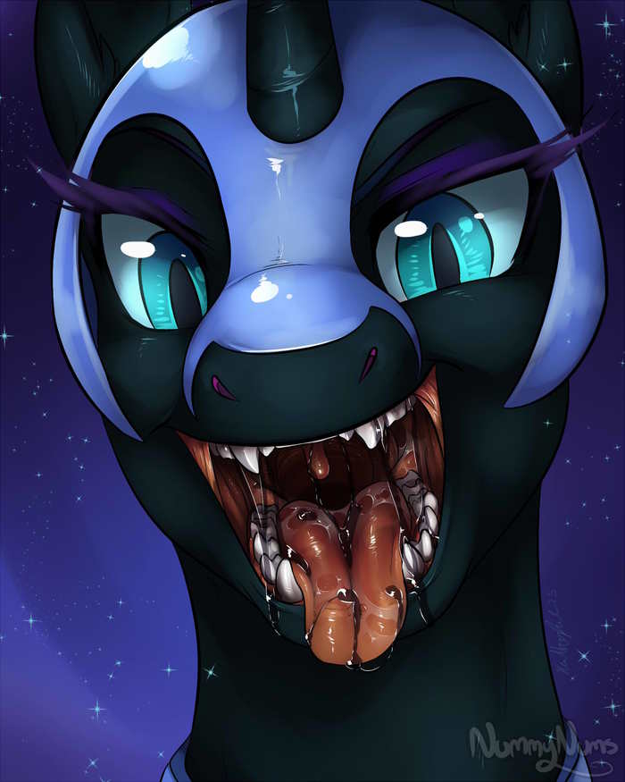 Nightmare Mouth My Little Pony, Nightmare Moon, Vore, Ponyart