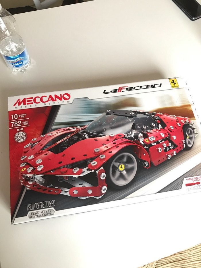 Ferrari LaFerrari от Meccano - Моё, Ferrari, Laferrari, Конструктор, Модели, Длиннопост