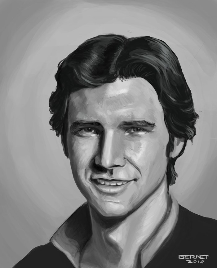 Solo - My, Star Wars, Han Solo, Art, Sigi