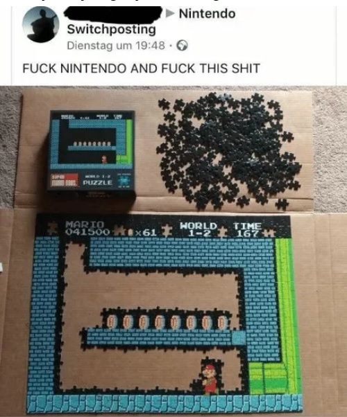 Set-up from Nintendo - Puzzle, Nintendo, Super mario, Screenshot, Facebook