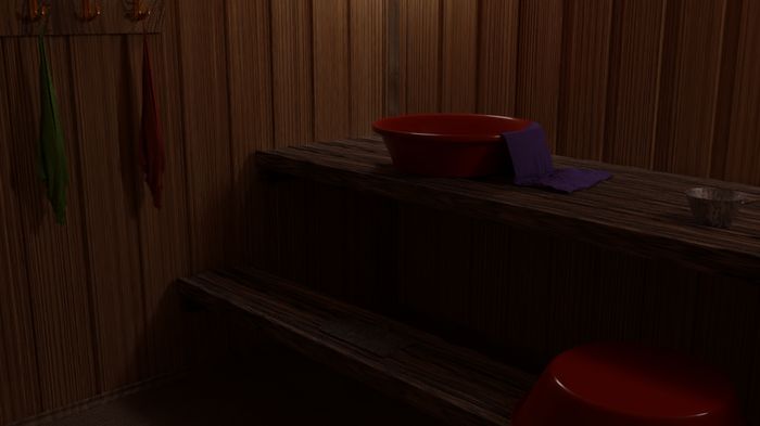 3д модель. Банька