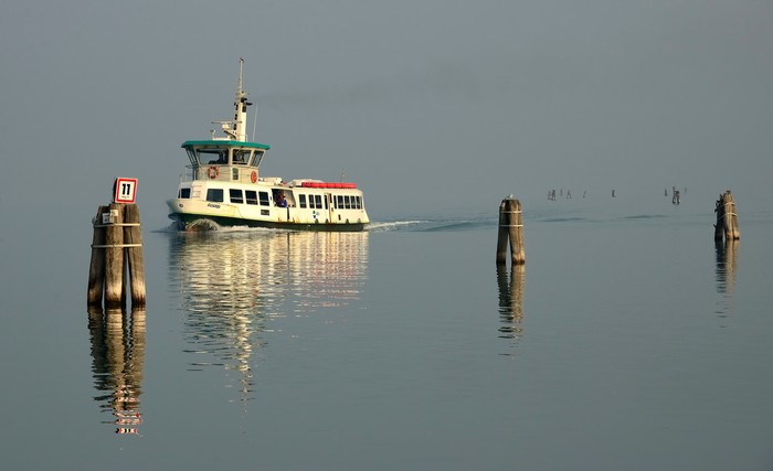 Venetian lagoon - My, Venice, Lagoon, Italy, Ship, Water, Landscape