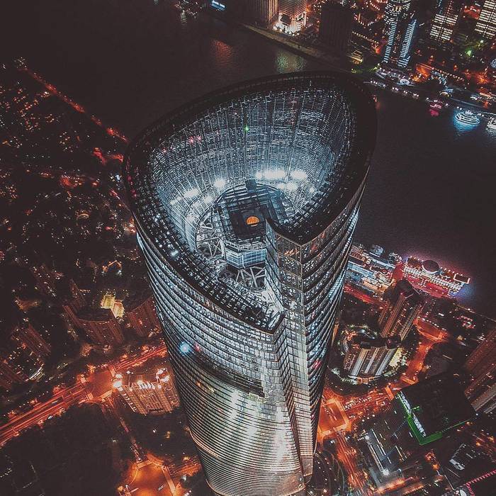 Handsomely:) - beauty, Night, Building, shanghai tower