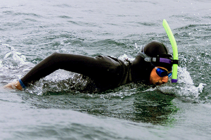 Arina Kochemarova. The Frenchman at the age of 51 began the first ever swim across the Pacific Ocean - Swim, Ocean, French people, Sport, Swimming