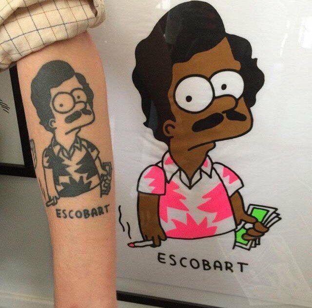 ESCOBART - Tattoo, The Simpsons