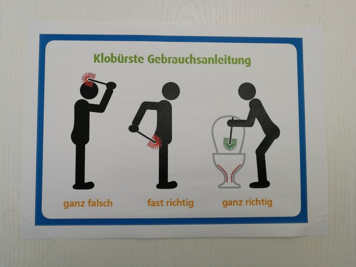 Instructions for the brush - Toilet, Ershik