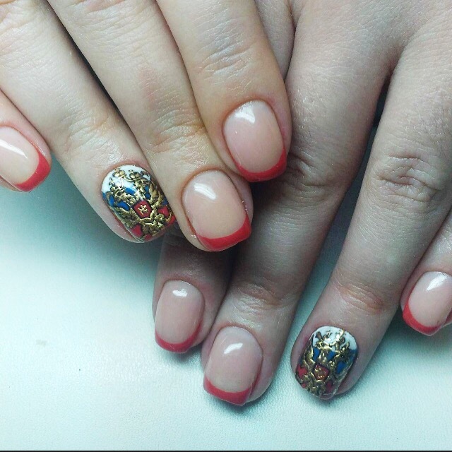 To the day of Russia - My, Manicure, Russia Day, Double-headed eagle, Patriotism