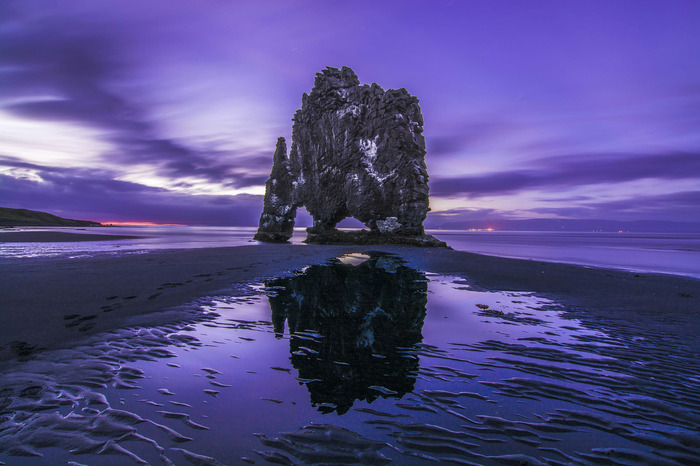 Iceland - Iceland, Low tide, Shore, The photo, , Beautiful, Hvitserkyr