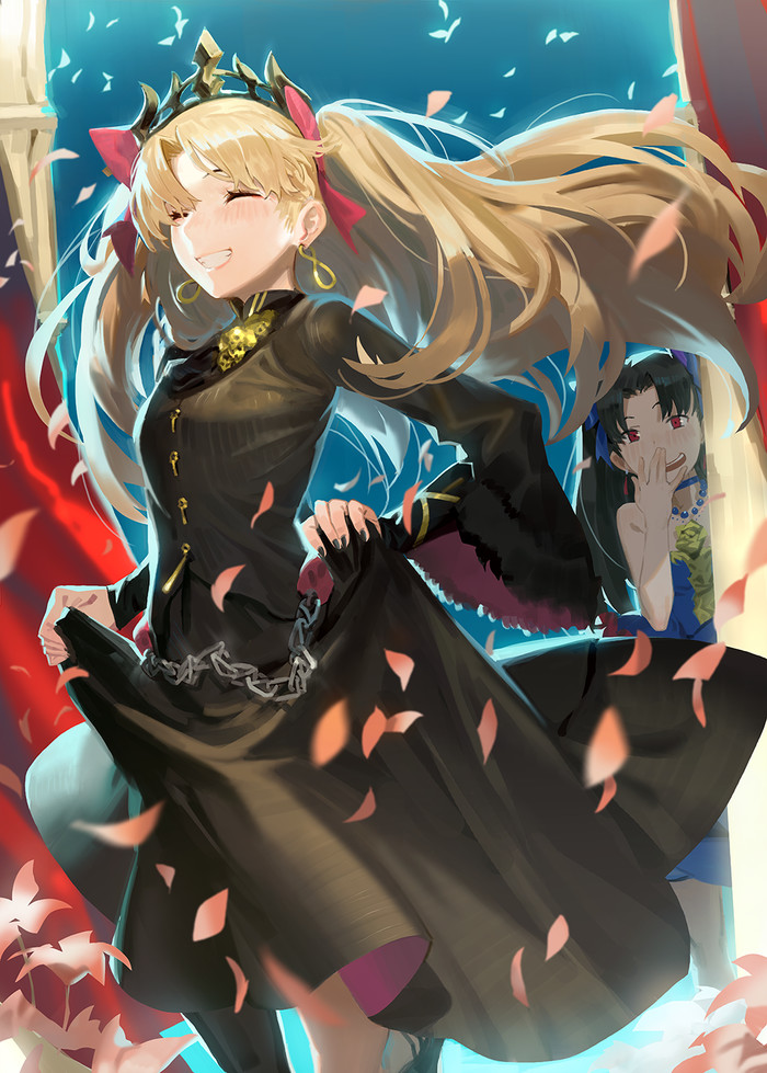 Fate Art #88 - Anime, Anime art, Fate, Fate grand order, Ishtar, Ereshkigal, Tohsaka rin