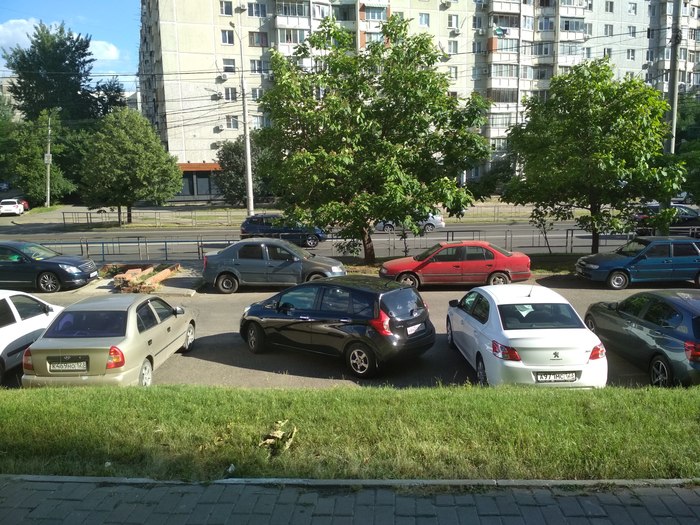 How not to park - My, Неправильная парковка, Parking, Do not do like this