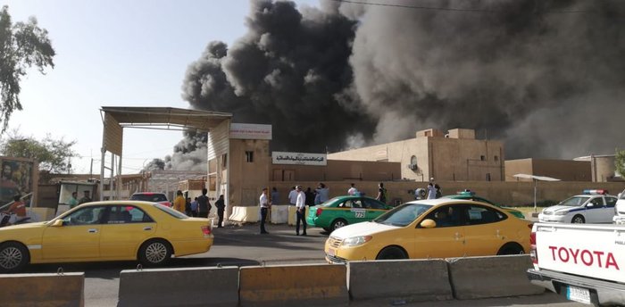 Fire at Iraqi Electoral Commission Warehouse - Fire, Bulletin, Iraq