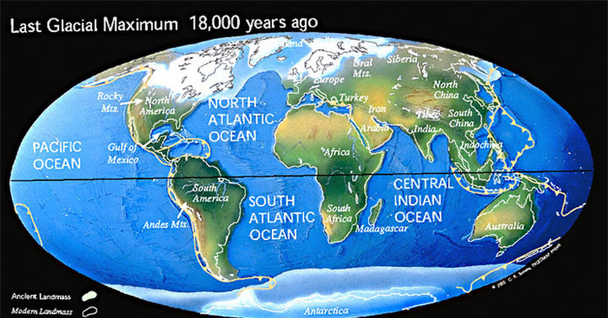 Материк время. Ледниковый период карта. Карта мира в Ледниковый период. Карта ледникового периода на земле. Последний Ледниковый максимум.