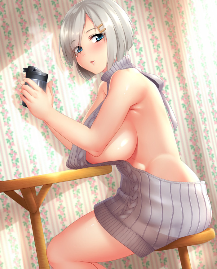 Milf Hamakaze - NSFW, Kantai Collection, Hamakaze, MILF, Этти, Anime Art, Аниме