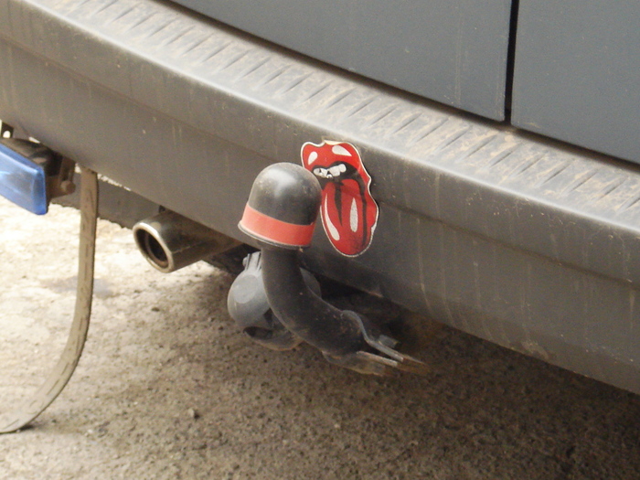 Driver with a sense of humor - My, Rolling Stones, car fun, Humor