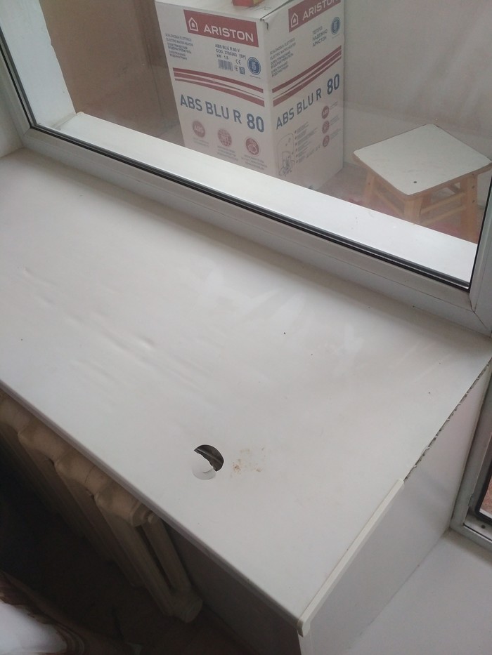 Blowing from a plastic window sill - No rating, Plastic window, Repair of apartments, Longpost, PVC windows