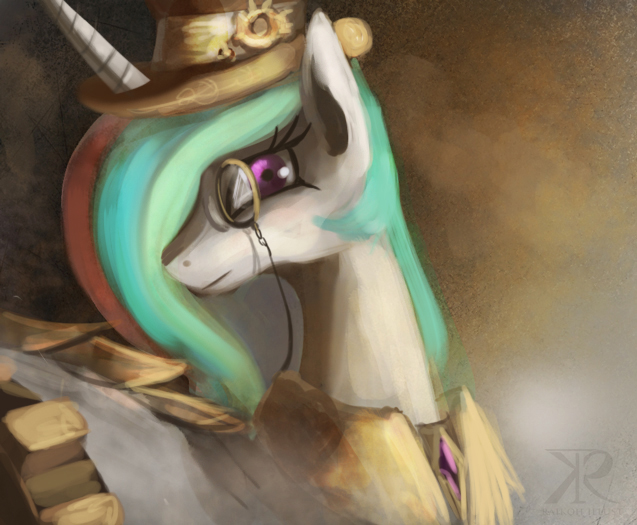 Steampunk Celestia - My Little Pony, Princess Celestia, Raikohillust