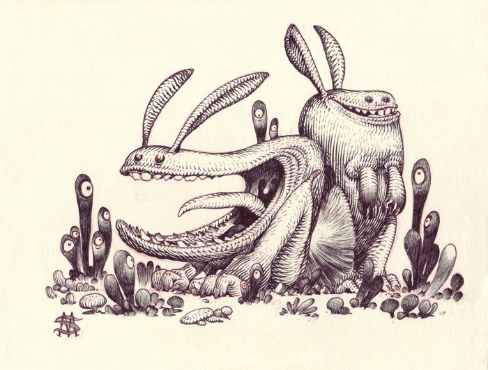 Monsters by artist Stan Manoukian - Drawing, Art, Monster, Artist, , , Longpost