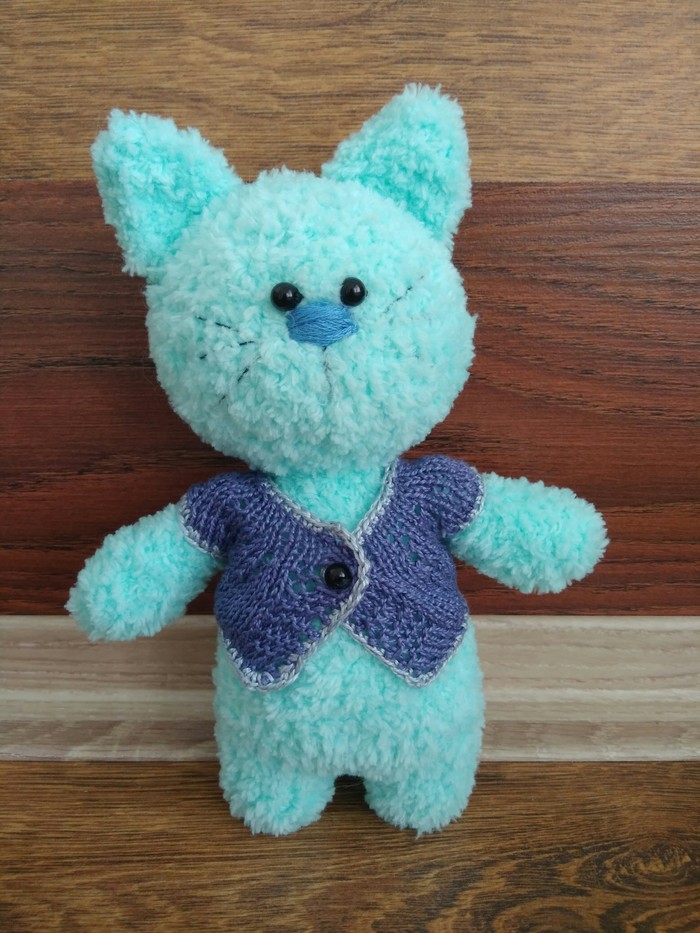 Fluffy - My, Knitting, Crochet, Amigurumi, , Longpost