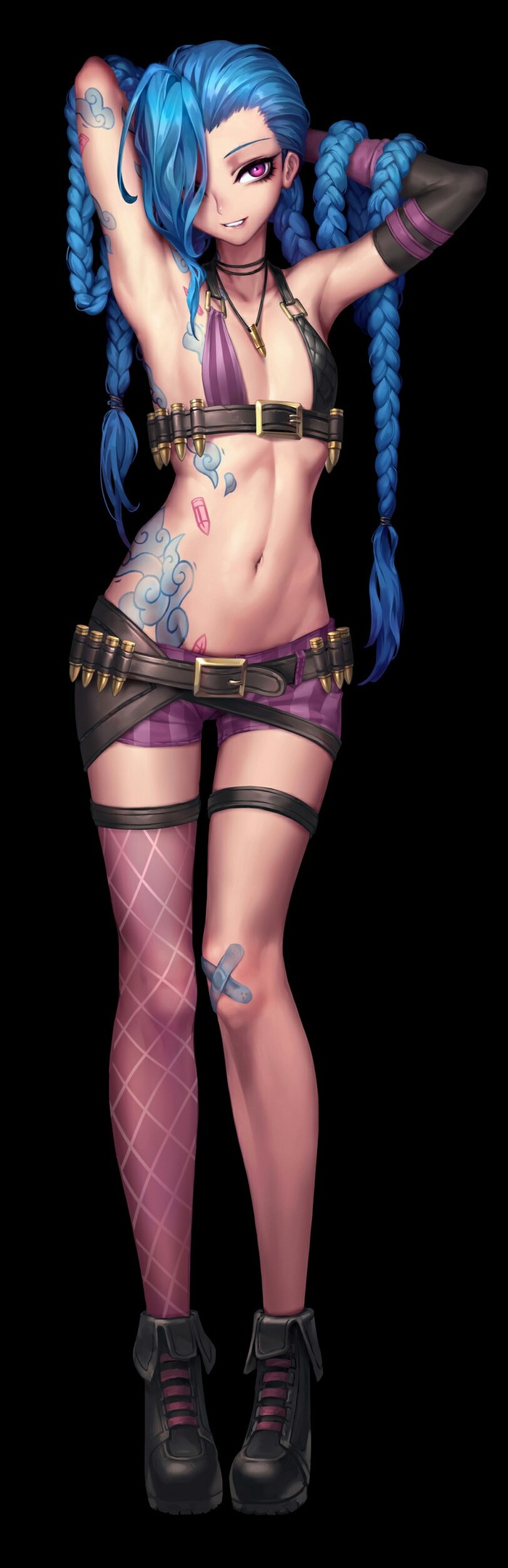 Jinx Anime Art, League of Legends, , , Jinx