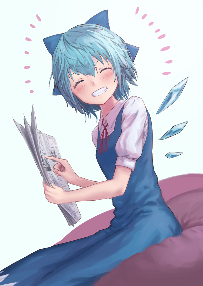 Cirno - Anime art, Anime, Touhou, Cirno, Roke