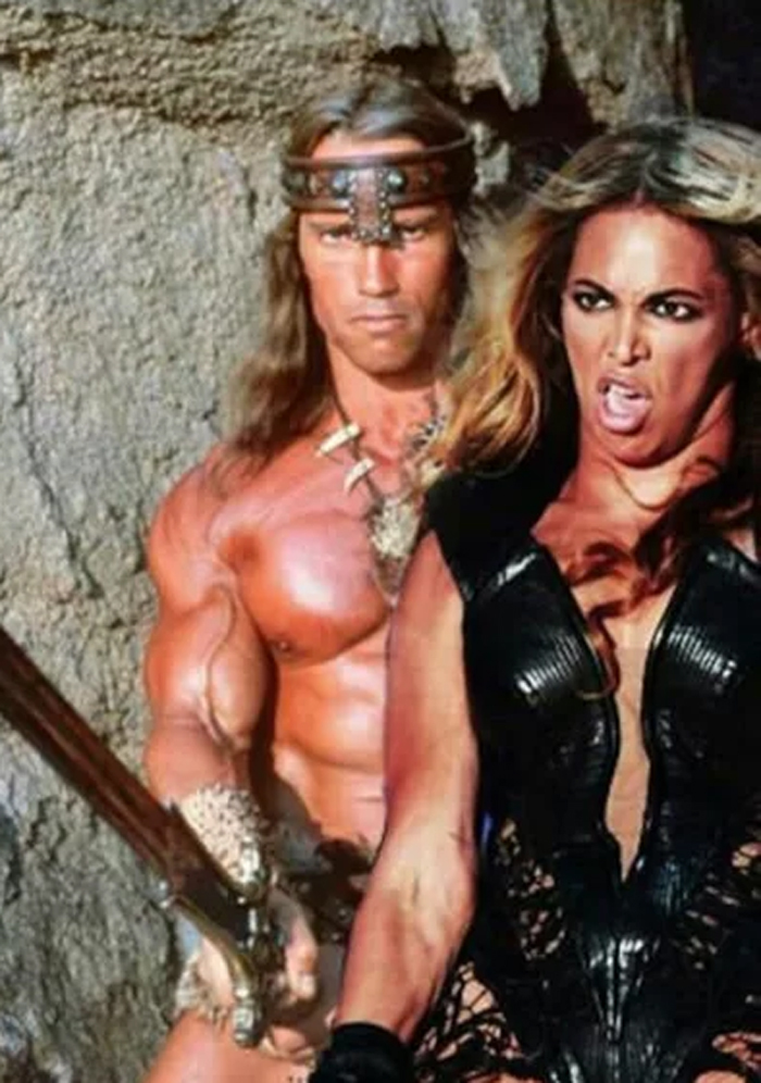 Conan and wife - Beyonce, Barbarian, Humor, 9GAG, Photoshop, Conan