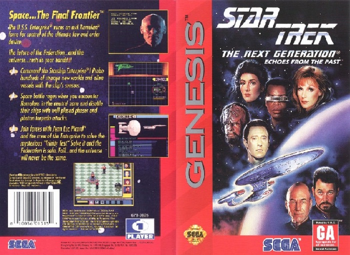 Star Trek: The Next Generation (SEGA) - Sega, Sega mega drive, Star trek, , , Longpost, Starship Enterprise, Star Trek: The Next Generation