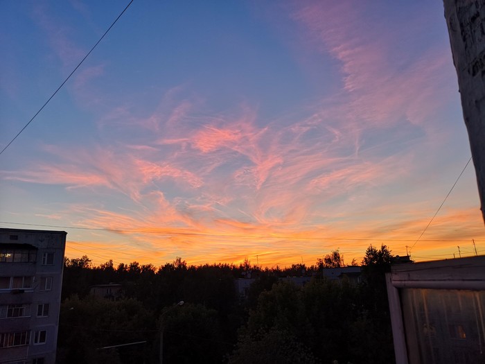 Sunset - My, Sunset, Sky, The photo, Clouds, Nature