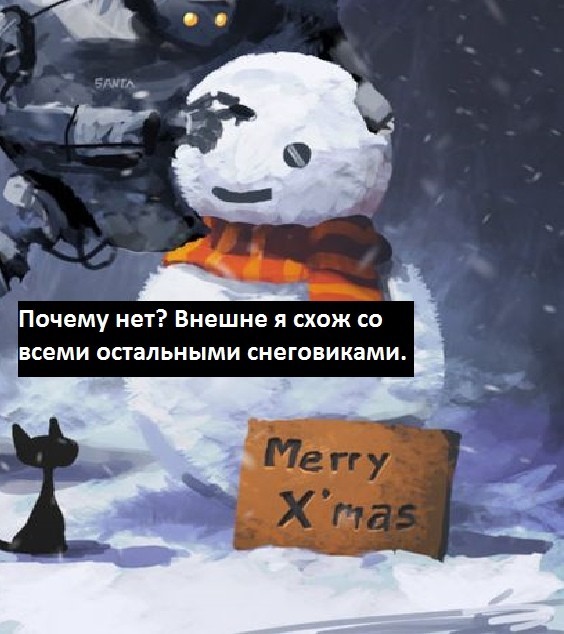 snowman - My, Comics, Bintturong, snowman, Longpost