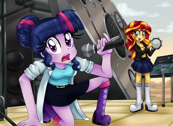  ! My Little Pony, Equestria Girls, Twilight Sparkle, Sunset Shimmer,   , 