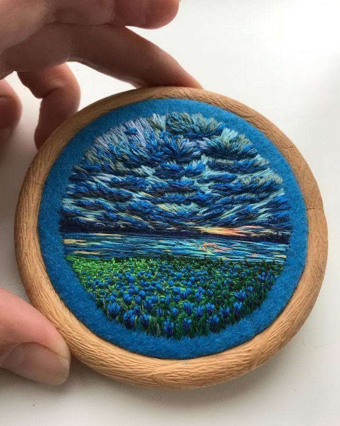 Embroidery by Vera Shimuniya. - Embroidery, Creation, Needlework without process, , , Longpost