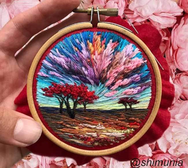 Embroidery by Vera Shimuniya. - Embroidery, Creation, Needlework without process, , , Longpost