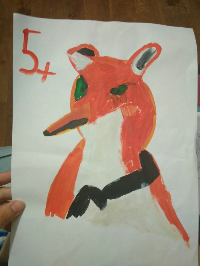 Stoned fox - Fox, Stoned fox, Stubbornness, Family, Children, Text