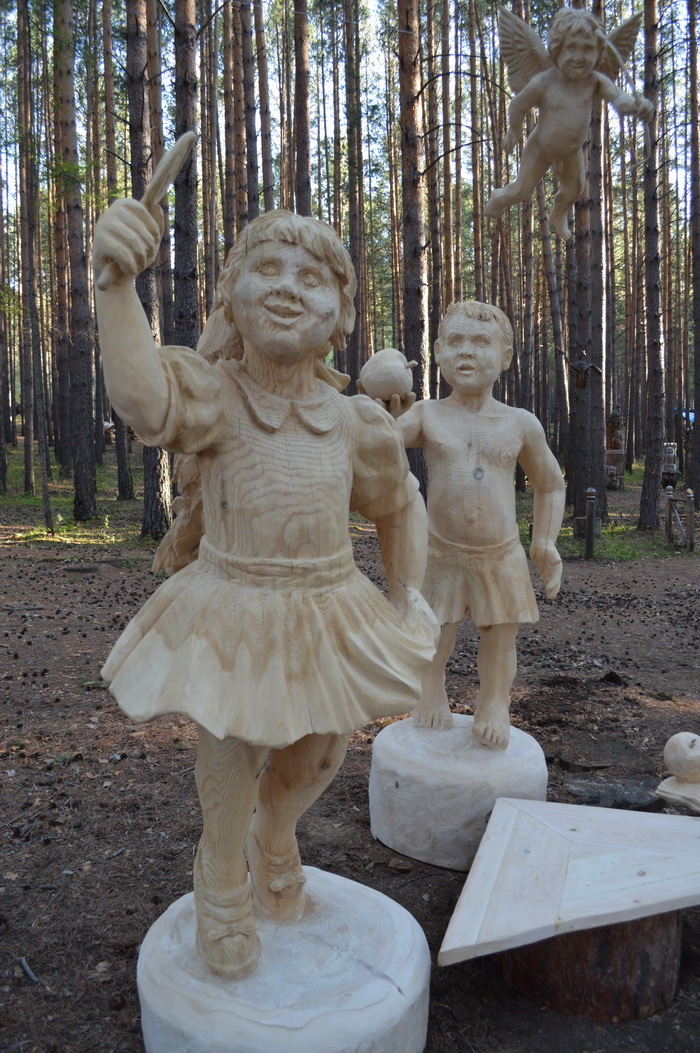 How to plan three children in a week? Experienced Tips - My, Alexander Ivchenko, Chainsaw sculpture, Chainsaw, , Love, Voronezh, Video, Longpost