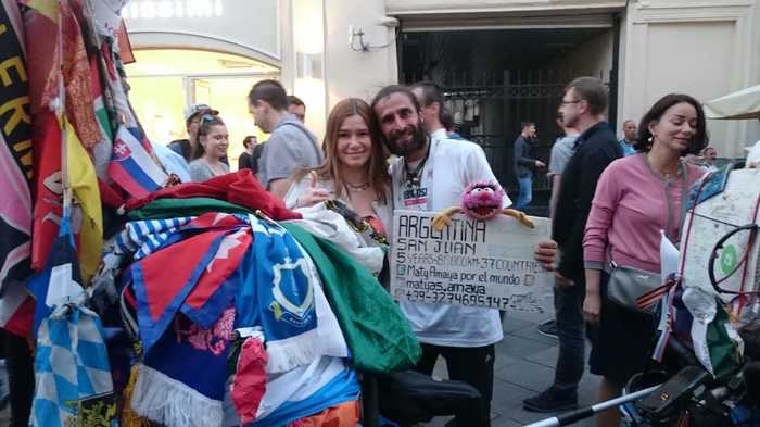 Matthias Amaya. - My, A bike, Fans, Soccer World Cup