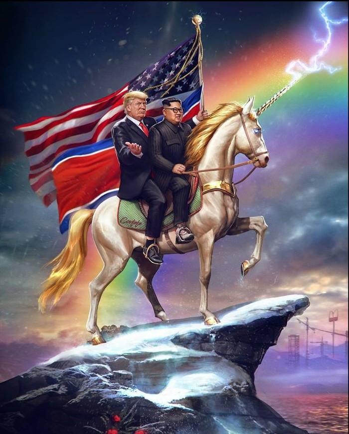 The Heroes We Deserve - Donald Trump, Kim Chen In, Epic, Unicorn