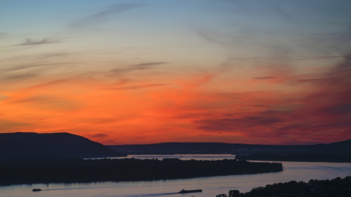 Sunset over the Volga - My, Volga, Samara, Sunset, The photo, Volga river, Landscape, River